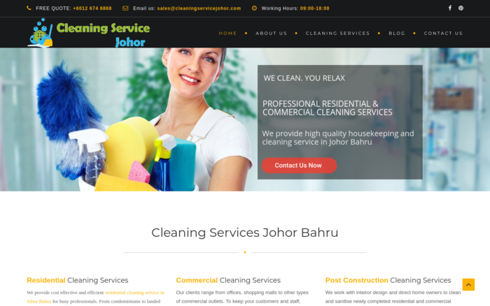 Cleaning Service Johor Bahru